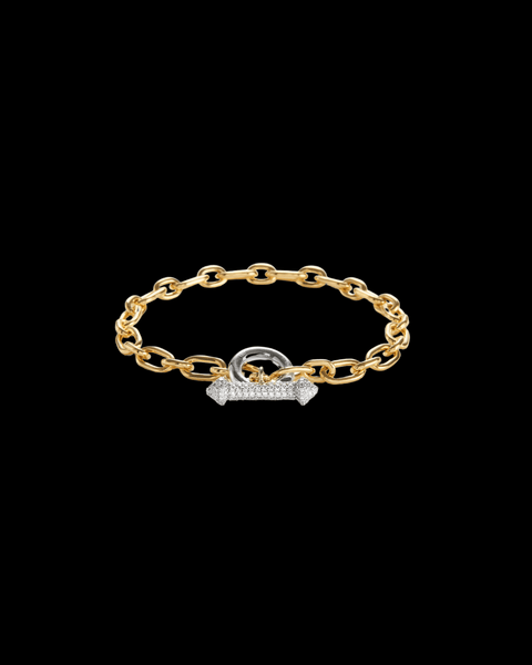 Bold Lynx Diamond Toggle Bracelet _ METAL X WIRE designs