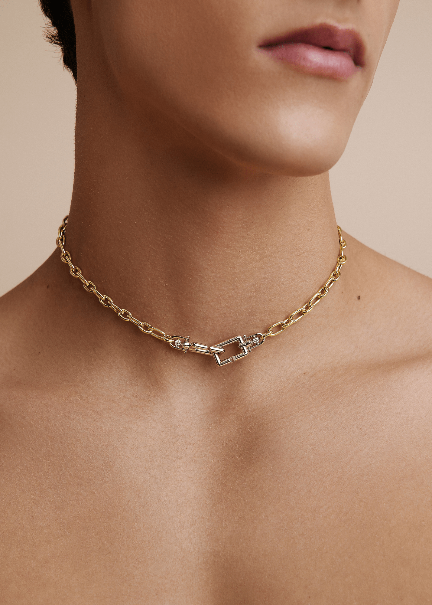 Bold Lynx Diamond Necklace _ METAL X WIRE designs